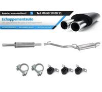 VW Golf III 1.4 1.6 1.8 Portellone Cabrio Scarico Centrale+Posteriore Completo