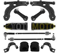 VW GOLF IV 4 BRACCI DI SOSPENSIONE TESTINA STERZO ASTA BIELLETTA SOFFIETTO 14 PZ