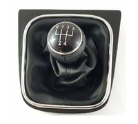 VW GOLF V 03-08 VI 08-12 POMELLO DEL CAMBIO MANUALE + CUFFIA 5 MARCE CROMATO
