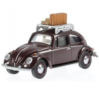 VW Käfer nero mit Dachträger modello di auto 452017000 Schuco 1:64