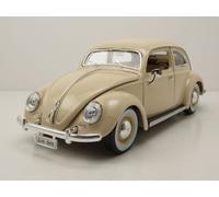 VW Maggiolino 1955 Beige Modellino Auto 1:18 Bburago