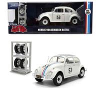 VW Maggiolino #53 bianco Herbie The Love Bug con ruote aggiuntive 1/24 Jada