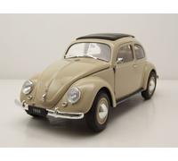 VW Maggiolino Brezelkäfer 1950 Crema Modellino Auto 1:18 Welly
