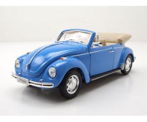 VW Maggiolino Cabrio 1969 Blu Modellino 1:24 Welly