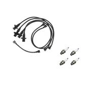 VW MAGGIOLINO KARMANN GHIA BUS T1 T2 (1.6) - CAVI SET e 4 CANDELE BOSCH W8AC