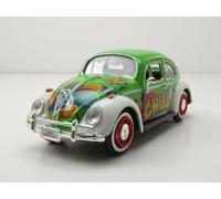 VW Maggiolino Verde Bianco Graffiti Modellino 1:24 MotorMax
