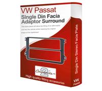 VW Passat Stereo Radio Plancia Cruscotto Adattatore Pannello Piastra Orlo Due CD