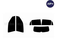 VW Polo 5 Porte 2009-2014 Pellicola Tinta Finestrini Carbonio 2 Strati HP+