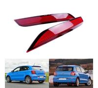 VW Polo Hatchback Paraurti Posteriore Riflettore Coppia Destro Sinistro Rosso