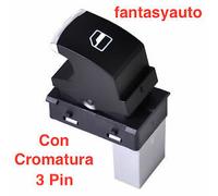 Vw Scirocco Dal 2014 > Interruttore Pulsante Alzavetro Dx Lato Passeggero 3 Pin