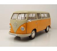 VW T1 Bus Fensterbus 1963 Giallo Beige Modellino 1:18 Welly