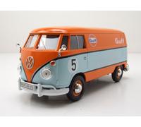 VW T1 Bus Furgone #5 Gulf Arancione Celeste Modellino Auto 1:24 MotorMax
