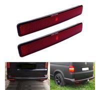 VW T5 Transporter Riflettori Paraurti Posteriore Coppia Destro Sinistro Rosso