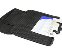 VW Tappetini in Gomma Originali per PASSAT CC/Volkswagen CC per Tutte le Stagioni 2 Pezzi Davanti Nero Sistema a Pulsante 3C8061502 82V