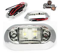 VW Transporter Camper T2 T3 T4 T5 12v Bianco LED Cromo Cortesia Luce Interna