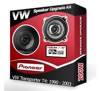 VW Transporter T4 Anteriore Cruscotto Altoparlanti Pioneer 10.2cm 10cm Auto Kit