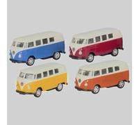VW Volkswagen Bus Microbus ad Iniezione con Motore Pullback WELLY 1:60 1:64