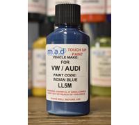 VW Volkswagen Indiano Blu LL5M Pittura Ritocco Kit 30ML Bottiglia Grattare Chip