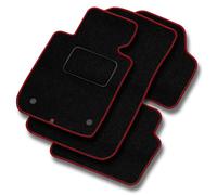 VW14-2 Set Tappetini Velluto STREAK Rosso per Volkswagen Golf VI 2009-2016 Fissa