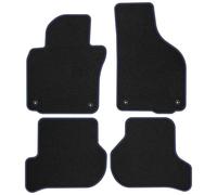 VW15-1 Set Tappetini Velluto Premium Opaco Blu per Volkswagen Golf V 2003-2009 f