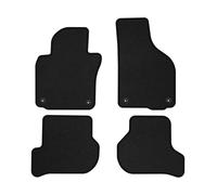 VW15-1 Set Tappetini Velluto Premium Pelle Rossa per Volkswagen Golf V 2003-2009