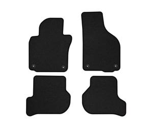 VW15-2 Set Tappetini Velluto Premium Marrone Traforato per Volkswagen Golf VI 20