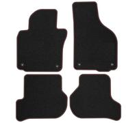 VW15-2 Set Tappetini Velluto Premium Opaco Rosso per Volkswagen Golf VI 2009-201