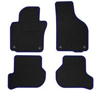 VW15-2 Set Tappetini Velluto STREAK Blu per Volkswagen Golf VI 2009-2016 fissagg