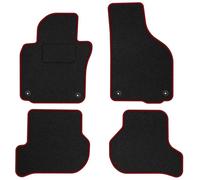 VW15-2 Set Tappetini Velluto STREAK Rosso per Volkswagen Golf VI 2009-2016 fissa