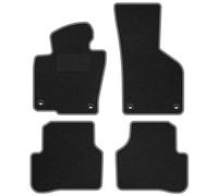 VW24-1 Set Tappetini Velluto STREAK Bianco per Volkswagen Passat B6 2005-2010 Fi
