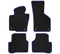 VW24-1 Set Tappetini Velluto STREAK Blu per Volkswagen Passat B6 2005-2010 Fissa