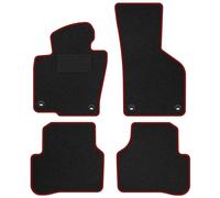 VW24-1 Set Tappetini Velluto STREAK Rosso per Volkswagen Passat B6 2005-2010 Fis