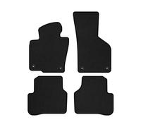 VW25-1 Set Tappetini Velluto Premium Opaco Rosso per Volkswagen Passat B6 2005-2