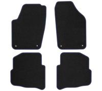 VW27-1 Set Tappetini Velluto Premium Opaco Blu per Volkswagen Polo IV 2002-2009