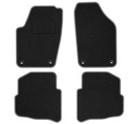 VW27-1 Set Tappetini Velluto STREAK Bianco per Volkswagen Polo IV 2002-2009 fiss