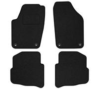 VW27-1 Set Tappetini Velluto STREAK Nero per Volkswagen Polo IV 2002-2009 fissag