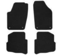 VW28-1 Set Tappetini Velluto Premium Opaco Bianco per Volkswagen Polo IV 2002-20