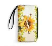 VWCSDSCS Portafogli personalizzato con scritta "Grandma's Little Sweethearts", idea regalo per madre e nonna da figlia e figlio, immagine dei cartoni animati con nome personalizzato, A10