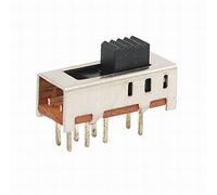 VWWJCCRO 10pcs 3mm Alta Manopola 8 Pin 3 Posizioni 2P3T DP3T Interruttore Scorrevole Verticale 0.5A 50V DC
