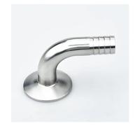 VWWJCCRO 12.7/16/19/25/32/38/45/51/Mm OD SS304 Hose Pipe Fitting 1.5" 2” Tri Clamp 50.5mm/64mm Ferrule 90 Degree Elbow(12.7mm Ferrule 50.5) Barb Fittings