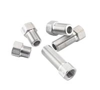 VWWJCCRO 1pc 304 Stainless Steel 1/2" BSP Female Male Thread Extend Joint Length 50mm for Pipes