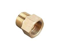 VWWJCCRO 1PC M20 7/16 UNF 9/16 UNF 1/4" 1/2" Female To Male Thread Brass Reducer Bushing Pipe Fitting Connector(F UNF7I16-M BSP1I4) Barb Fittings