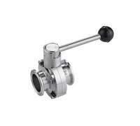 VWWJCCRO 2" 51mm SUS 304 Stainless Steel 2" Tri Clamp Butterfly Valve