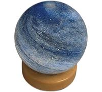 VWWJCCRO Blue Crystal Ball, Solar System Stone Model Irregular Gemstone Planets Decoration for Feng Shui And Home,Dark