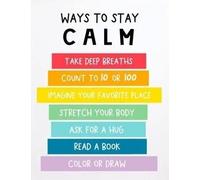 VWWJCCRO Calming Space Wall Art, Printable Emotional Regulation Tools for Children, Classroom Management Decor, School Counseling Office Poster, Nature-Themed (Framed,08x12inch(20x30cm))