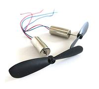 VWWJCCRO dc starter elettronico 2 pezzi = 1 paio DC 3.7 V 48000 RPM Coreless avviamento elettronico, elica per RC Aircraft elicottero giocattolo motori CC, parti driver fai da te