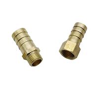 VWWJCCRO Garden Plumbing 6/8/10/12/14mm, with 1/4" Threaded Pipe Joint Brass Pipe Connector Air Pump 30 Pieces of Irrigation Plumbing Pipe Fittings (Color : Red) Barb Fittings