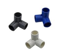 VWWJCCRO Garden Plumbing Garden Irrigation 25mm Three-Dimensional PVC Three-Way Agricultural Farm Greenhouse Water Supply Pipe Fittings Aquarium Drain Pipe Joint (Color : Grey) Barb Fittings