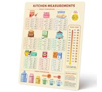 VWWJCCRO Gift for Home Bakers - Kitchen Conversion Chart Poster, Practical Cooking Measurement Guide & Cheat Sheet for New Home or Wedding(Unframed,08x12inch(20x30cm))