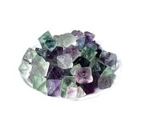 VWWJCCRO Gioielli in Pietra 50/100g 1-4cm Colorul Naturale Misto Fluorite Ottaedro Gemma Viola Verde Blu Cristallo Pietra Grezza Accessori Fai da Te, 50g Gioielli in Pietra (Size : 50g)